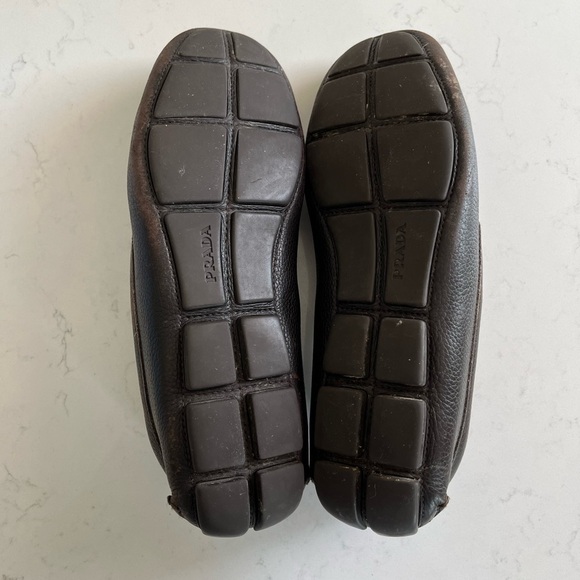 Prada Men’s Saffiano Leather Driving Loafers - Picture 13 of 14